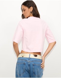 Dazie - Sandy Cropped Boxy T-Shirt