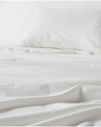 Linen House - Flannelette Plain-Dyed Sheet Set