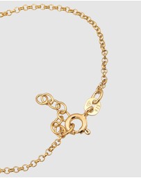 Elli Jewelry - Bracelet Kids Crescent Moon Pendant symbol Astro in 925 sterling silver gold plated
