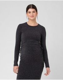 Ripe Maternity - Amber Ruched Long Sleeve Top