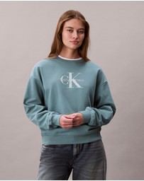 Calvin Klein Jeans - Monologo French Terry Relaxed Sweatshirt