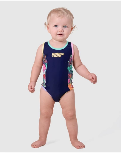 Goldie + Ace - Paradise Scoop Back Bathers - Babies-Kids