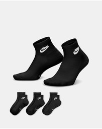 Nike - 3-Pack Everyday Elevated Ankle Socks