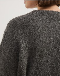 Atmos&Here Curvy - Jovie Boucle Knit Cardigan