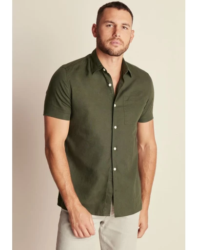 NEXT - Linen Blend Short Sleeve Shirt