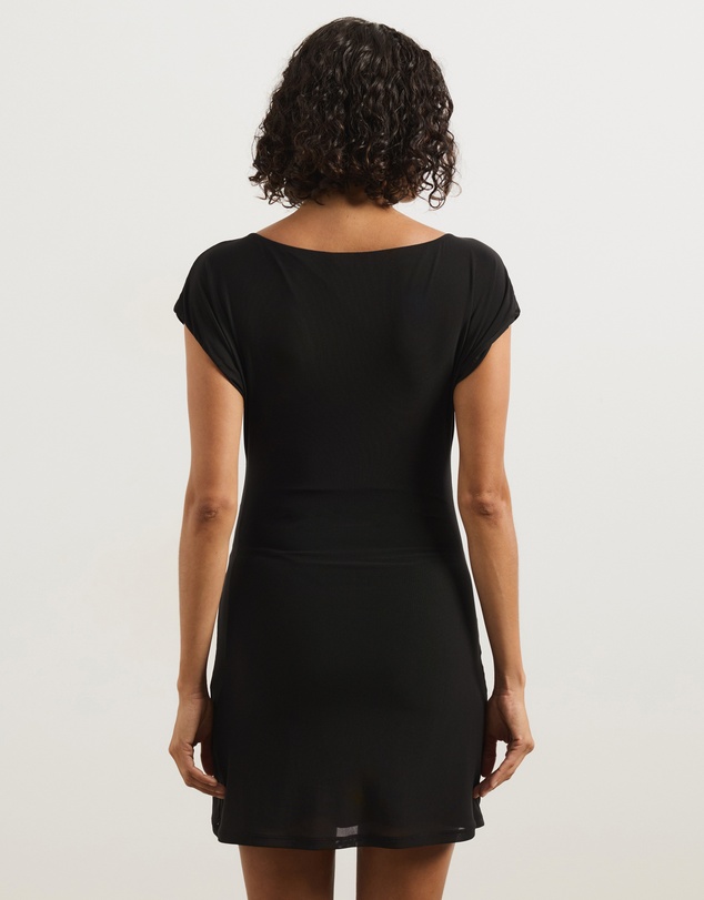 Atmos&Here - Dahlia Boat Neck Mini Dress