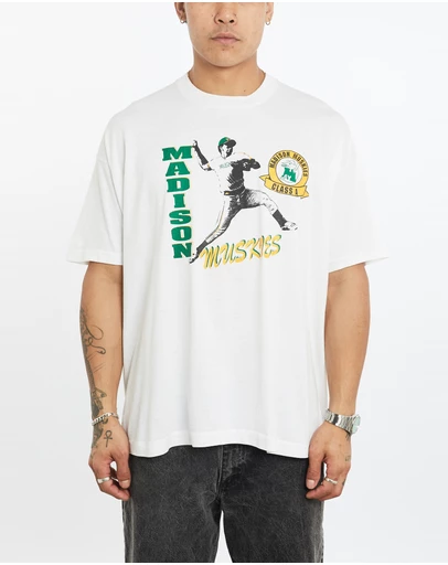 Vintage by The Real Deal - Pre Loved - Vintage 90s Madison Muskies Baseball Tee