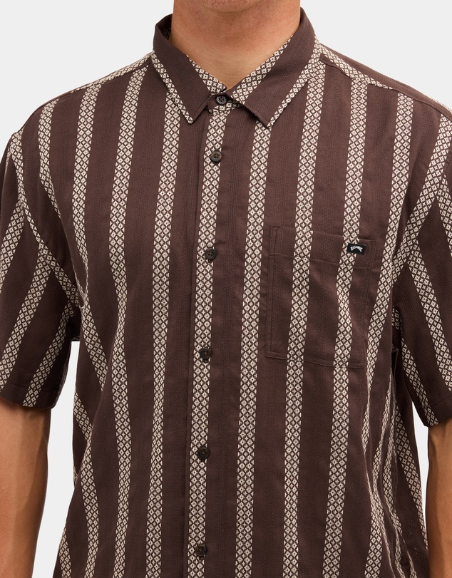 Billabong - Mens Sundays Jacquard Short Sleeve Shirt