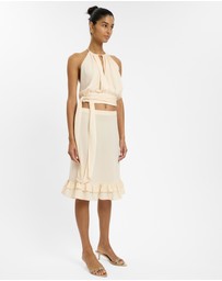 With Harper Lu - Frill Midi Skirt