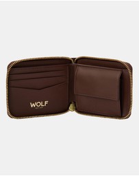 Wolf - Wolf Signature Range Zip Around Wallet Brown