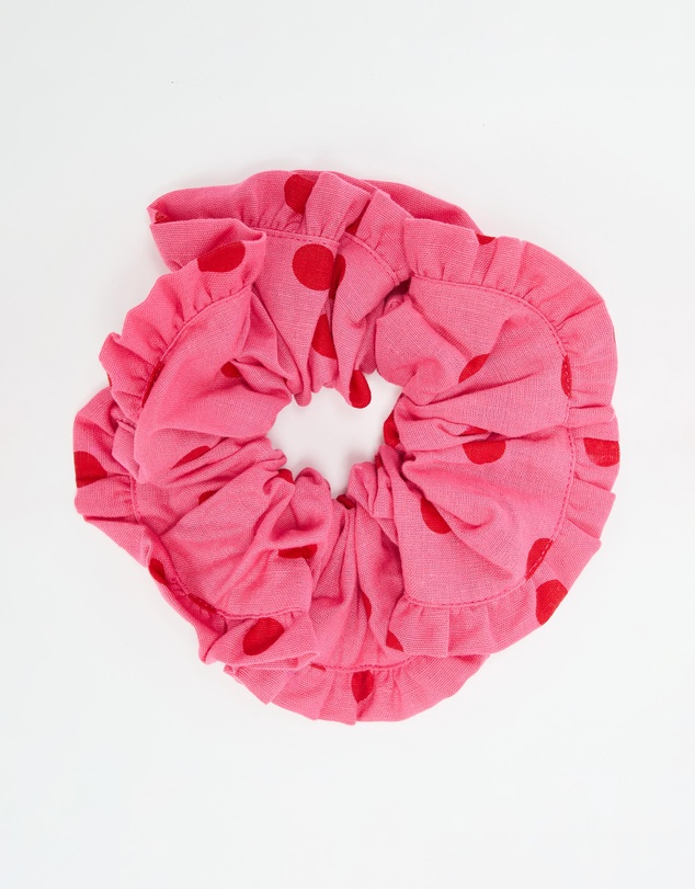 Damson Madder - Frill Edge Scrunchie