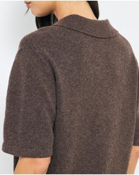 AERE - Aimee Relaxed Fit Knit Polo