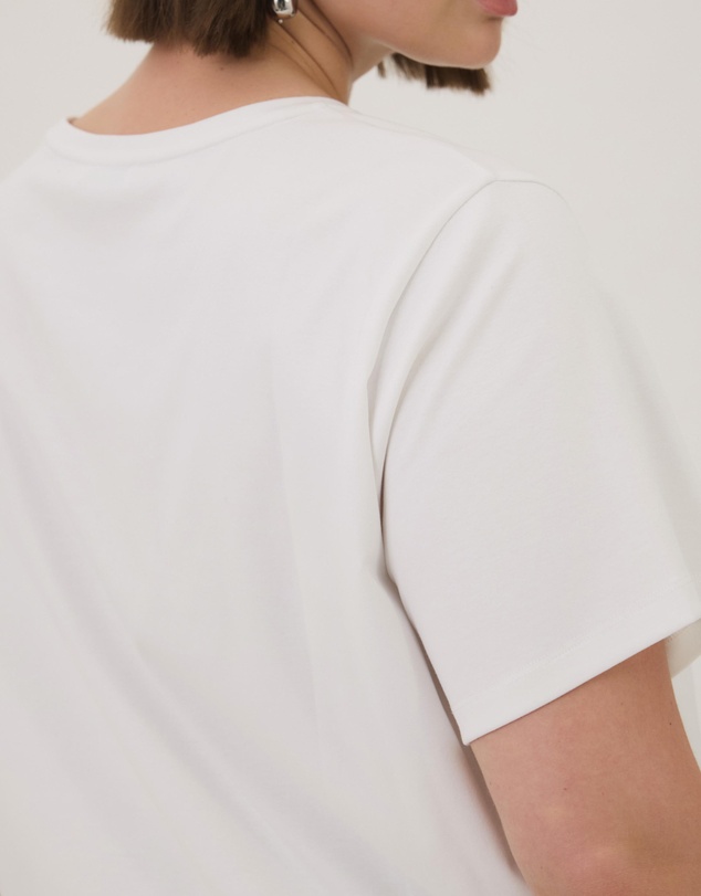 Atmos&Here Curvy - Cotton V-Neck T-Shirt