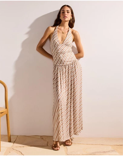 MINKPINK - Orielle Halter Mesh Dress