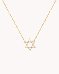 Bianc - Star of David Baguette Necklace
