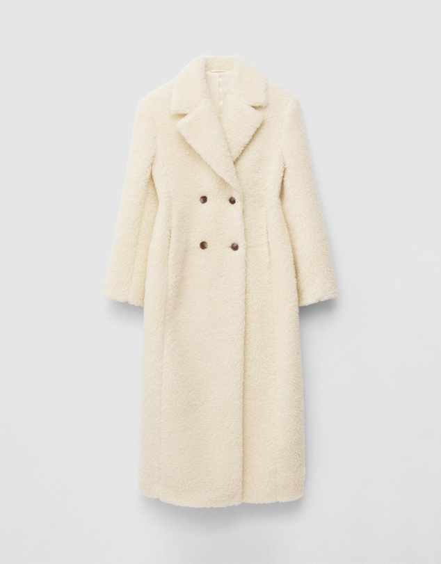 & Other Stories - Wool Shearling Maxi Coat