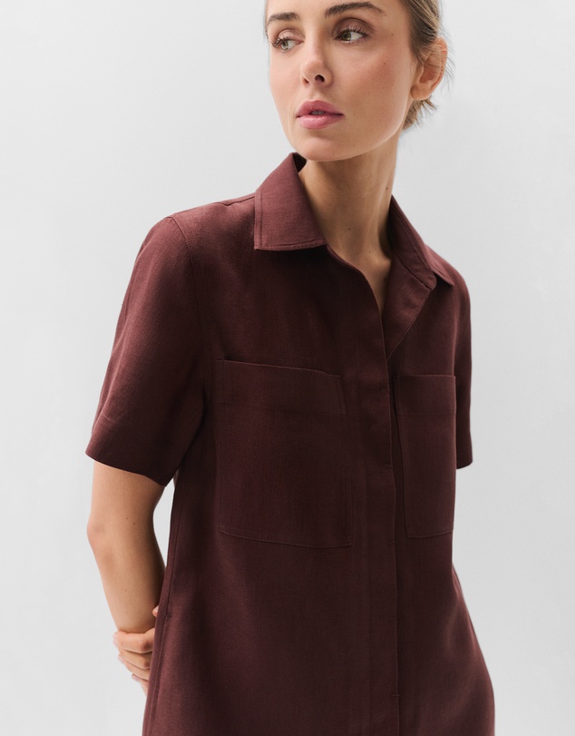 UNISON - Collared Linen Dress