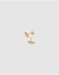 Izoa - Natasha Stud Earrings Gold