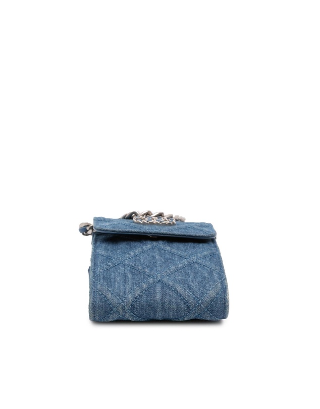 Pre-Loved by Azura Reborn - Pre-Loved Denim 19 Phone Holder with Chain