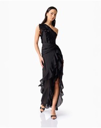 Elliatt - Lucinda One Shoulder Gown In Black