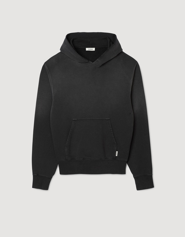 Sandro - Washed Hoodie Sweatshirt