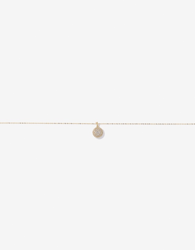 Michael Hill - 0.25 Carat TW Diamond Round Cluster Pendant with Halo in 10kt Yellow Gold