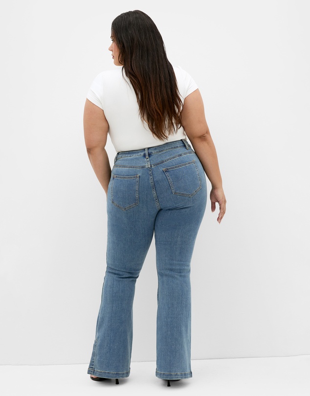 City Chic - Harley Fit Side Split Flare Leg Jean