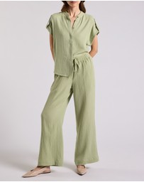 David Lawrence - Maurine Cotton Crinkle Pants