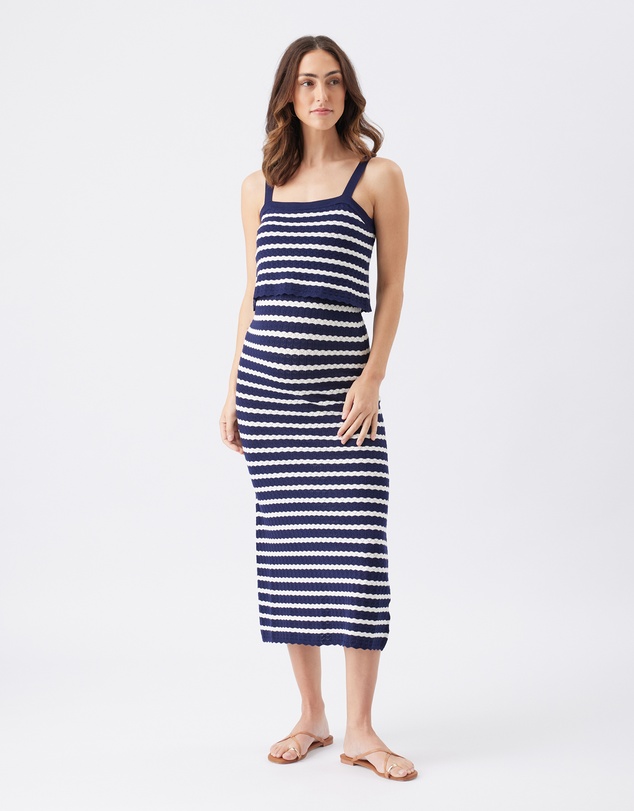 Ripe Maternity - Pointelle Knit Nursing Dress