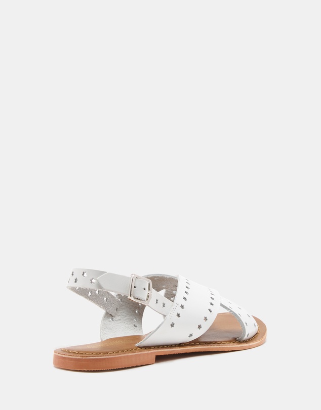 Just Because - Malita Leather Slingback Sandals