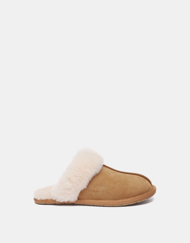 EVERAU - EverAU Ugg Rosa Slipper Suede Cow Suede Upper House Shoes