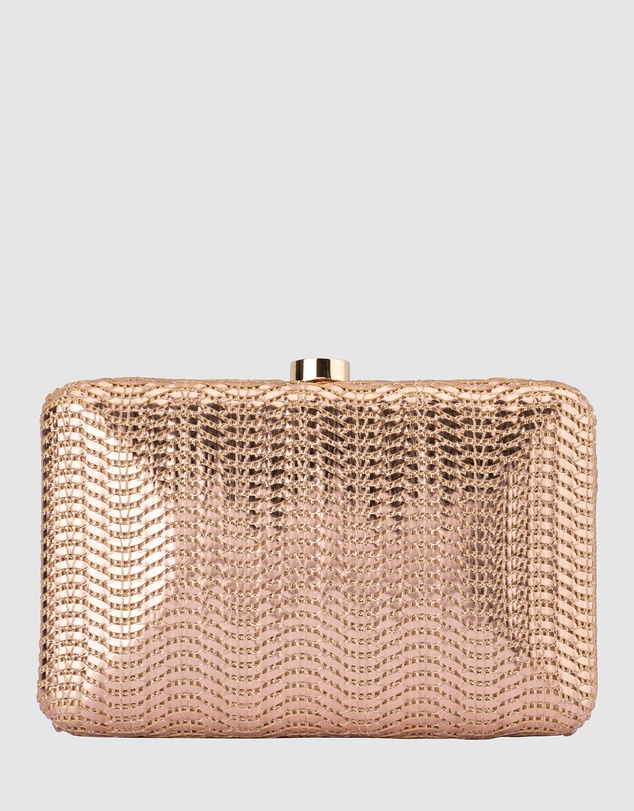 Olga Berg - Hannah Textured Clutch