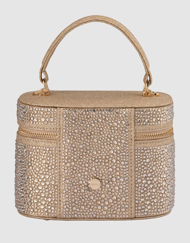 Olga Berg - Beckie Zip Top Crystal Bag