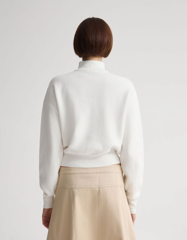 Oxford - Victoria Crop Zip Neck Knit