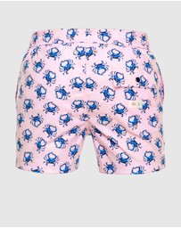 Tolu Australia - Pink Boardshorts with Crabs