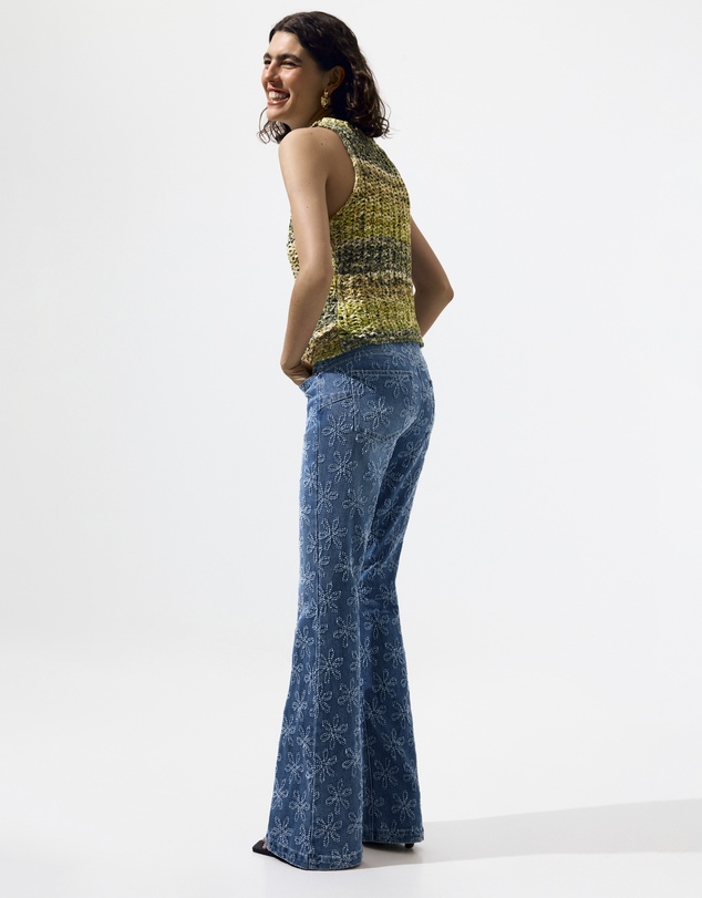 Desigual - Multicolor crochet T-shirt