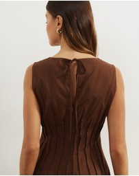 Atmos&Here - Anna Pintuck Maxi Dress