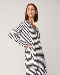 Primness - Stripe Loose V Top