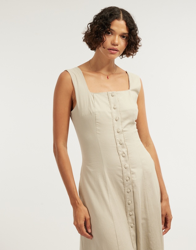 Amelius - Lucie Buttoned Midi Dress