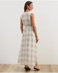 Atmos&Here - Aura Check Midi Dress