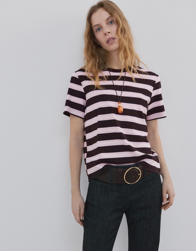 M.N.G - Striped Short-Sleeved T-Shirt