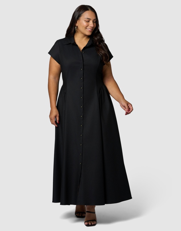 Something 4 Olivia - Clara Maxi Shirt Dress