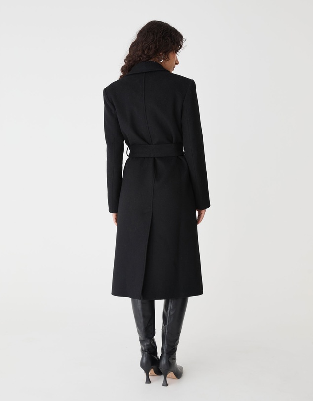 Forcast - Orla Wool Blend Tie Waist Coat