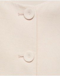 M.N.G - Cris Linen-Blend Jacket With Buttons