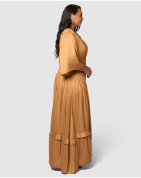 Pink Dusk by Curve Project - Work It Maxi Dress