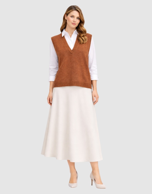 Honey and Beau - Ladies V-Neck Knitted Vest