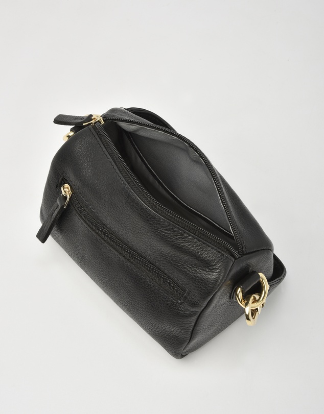 Cobb & Co - Botany Classic Barrel Leather Crossbody Bag