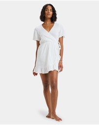 Roxy - Womens Zenit Wrap Solid Mini Dress