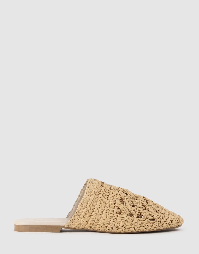 Edward Meller - KAITLYN Raffia Closed Toe Slide