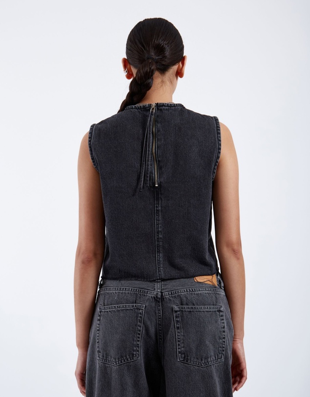 Dr Denim - Erin Top Retro Black